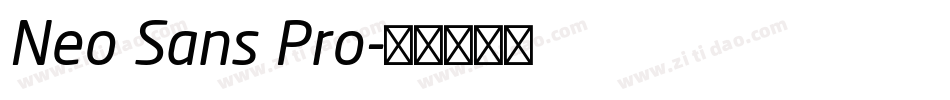 Neo Sans Pro字体转换